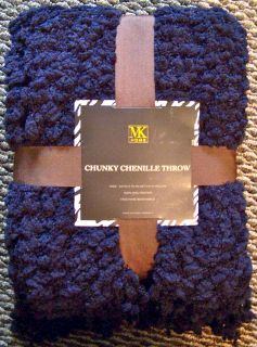 RARE   VICTORIAN CHUNKY POM POMS CHENILLE SOFT COUCH THROW 50 X 70 