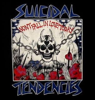 SUICIDAL TENDENCIES cd lgo WONT FALL IN LOVE TODAY Official SHIRT LRG 