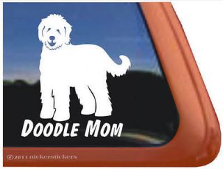 DOODLE MOM ~ Quality Vinyl Goldendoodle Labradoodle Dog Window Decal 