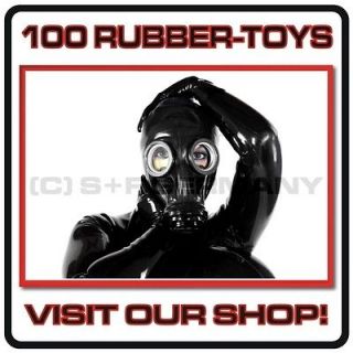 Newly listed DELUXE 4 PARTS GAS MASK SET LATEX RUBBER HOOD NO CATSUIT 
