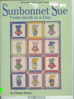 sunbonnet sue quilt in a day pattern book new uncut