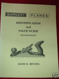 sargent plane book d heckel ident value guide time left