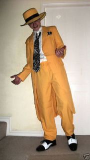   80s 90s Mens Stag Night FANCY DRESS 20s Gangster Pimp Zoot Suit Large
