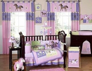 Newly listed PINK PURPLE PONY WESTERN HORSE BABY GIRL CRIB BEDDING SET 