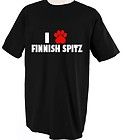 finnish spitz dog dogs love pet paw t shirt tee