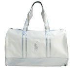 BN Polo Ralph Lauren White Silver Pony Luggage Travel Holdall Duffle 