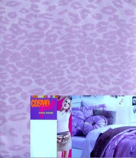   COSMO GIRL GLAM LAVENDER LEOPARD PRINT 4PC FULL SHEETS BEDDING SET NEW