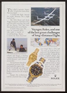 1988 rolex gmt master watch voyager plane photo ad time