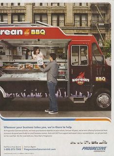 Progressive Insurance   FLO Korean BBQ Food truck   2012 magazine 