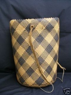   AJAT BASKET Traditional Durable Sling Bag Native Backpack Woven RATTAN