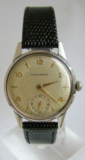 vintage 1940s movado gents hand winding wrist watch from united 