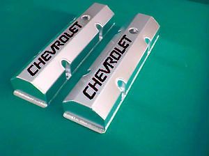 SBC Small Block Chevy Tall Fabricated Valve Covers Sheet Metal 