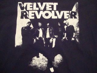 velvet revolver band portrait shot rock music t shirt l
