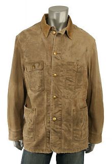 Ralph Lauren RRL Distressed Railroad Farmers Coat Jacket New $590