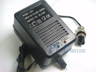   battery Charger 3 Prongs Female for Gas Scooter ATV Pocket Bike BC00