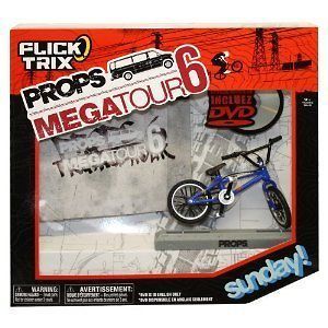 flick trix props megatour 6 w dvd sunday bike new