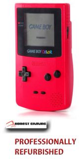 NEW SCREEN      RED BERRY NINTENDO GAME BOY COLOR     RECLAIMED 