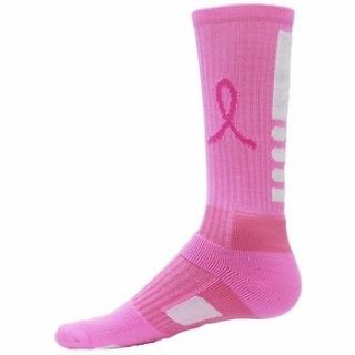 Pink Socks Red Lion Ribbon Legend Crew Breast Cancer Awareness