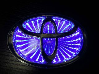 3D BLUE LED Car Decal Logo Light Badge Lamp Emblem Sticker for Toyota 