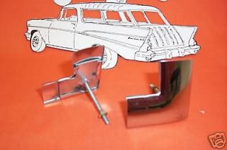   Chevy Rear Window Corner Moulding Chrome Stainless Clips Hardtop New