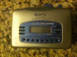 Vintage GPX Digital Personal Cassette Player AM FM #C3182BI Tested 
