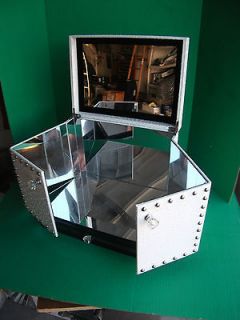 RETAIL STORE SHOE SHOWCASE Display Cabinet Case Box White Mirror Curio 