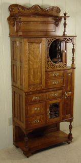 antique oak ransom randolph dental cabinet 75 