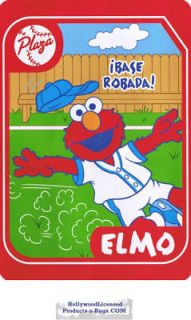 Original ELMO plush mink rashel Blanket Twin 60x86 Sesame Street 