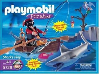playmobil 5729 shark s prey with pirate brand new expedited