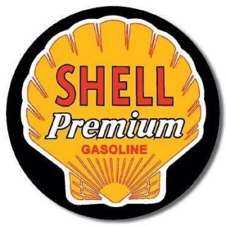 Shell Premium Gasoline Metal / Tin Sign 11.75” Diameter (#612)