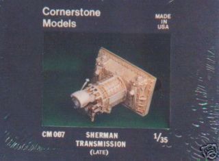 cornerstone models sherman tank transmission late 1 35 time left