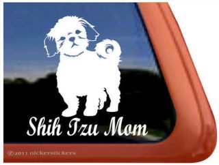 SHIH TZU MOM ~ High Quality Shih Tzu Dog Window Decal Sticker