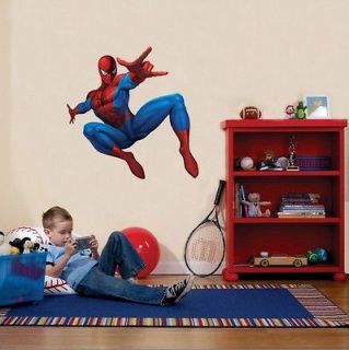 HUGE SPIDERMAN Decal Removable Repostionable WALL STICKER Appliques 