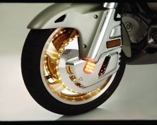 GL1800 GOLDWING AMBER LED LIGHTED FRONT ROTOR COVERS GL 1800 GOLD WING 