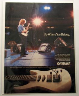 Yamaha Guitar RGX Series Vintage Magazine Ad Musician 1987