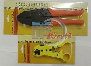 Tool kit  Crimp Tool & Stripper tool for UTP STP RG59/6/7/11 CAT5