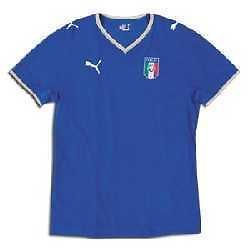 puma italy world cup home jersey 2007 08 blue gold