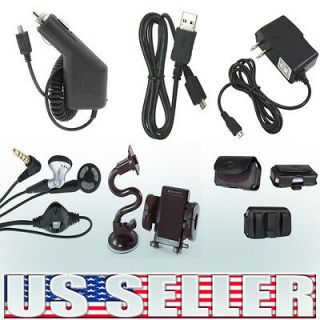 6in1 Car+Home Charger+Case+USB+ Headset+Holder For Sharp FX Plus