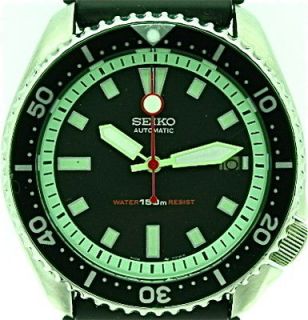   7002 diver w/LUME Green Plongeur hands/chapter ring Red Lollipop SSS