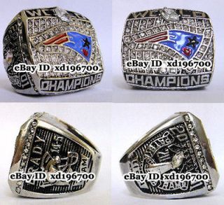   England Patriots BRADY SUPER BOWL World Championship Champions Ring