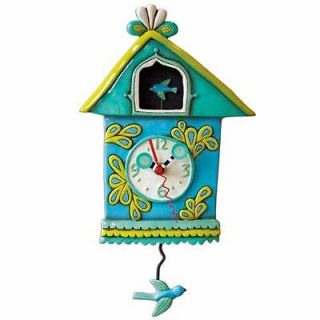 BIRD Birdy Abode Pendulum Wall Clock Michelle Allen NEW 2012 DESIGN