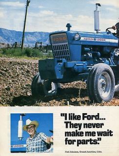 1974 ford 5000 2 page farm tractor ad time left