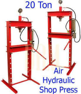 Newly listed 20 Ton Air Hydraulic Floor Shop Press H Type Free 