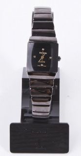 Rado R13726712 Black/Gold Sintra Jubile Quartz Watch w/ Diamonds $2400 