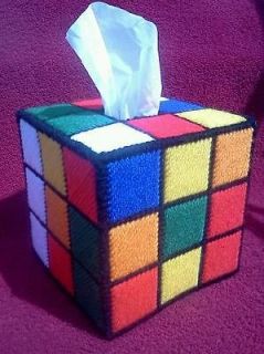 rubiks cube tissue box cover gift,office,home,birthday,college,easter 