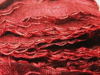Katia Ronda Acrylic Ruffle Acrylic Garnet Skein Yarn Free Scarf 