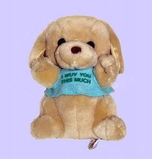 RUSS LUV PETS I WUV YOU THIS MUCH 6.5 PLUSH PUPPY DOG #187 ~ RARE 