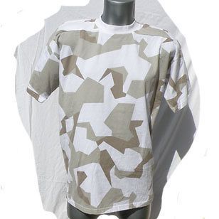 swedish m90 arctic winter camo t shirt size large from