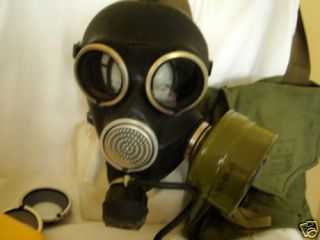 russian ussr millitary black rubber gas mask gp 7v new from lithuania 