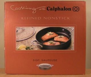   Calphalon Refined Hard Anodized Nonstick 5 Qt Sauteuse Pan with Lid
